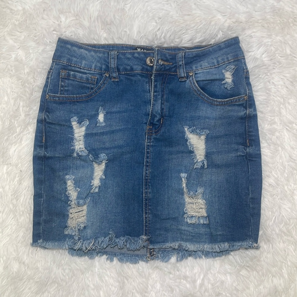 Ripped Jeans Skirt 😍